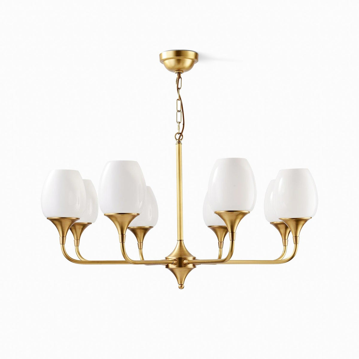 Trevenia Glass Chandelier-Moonnatur