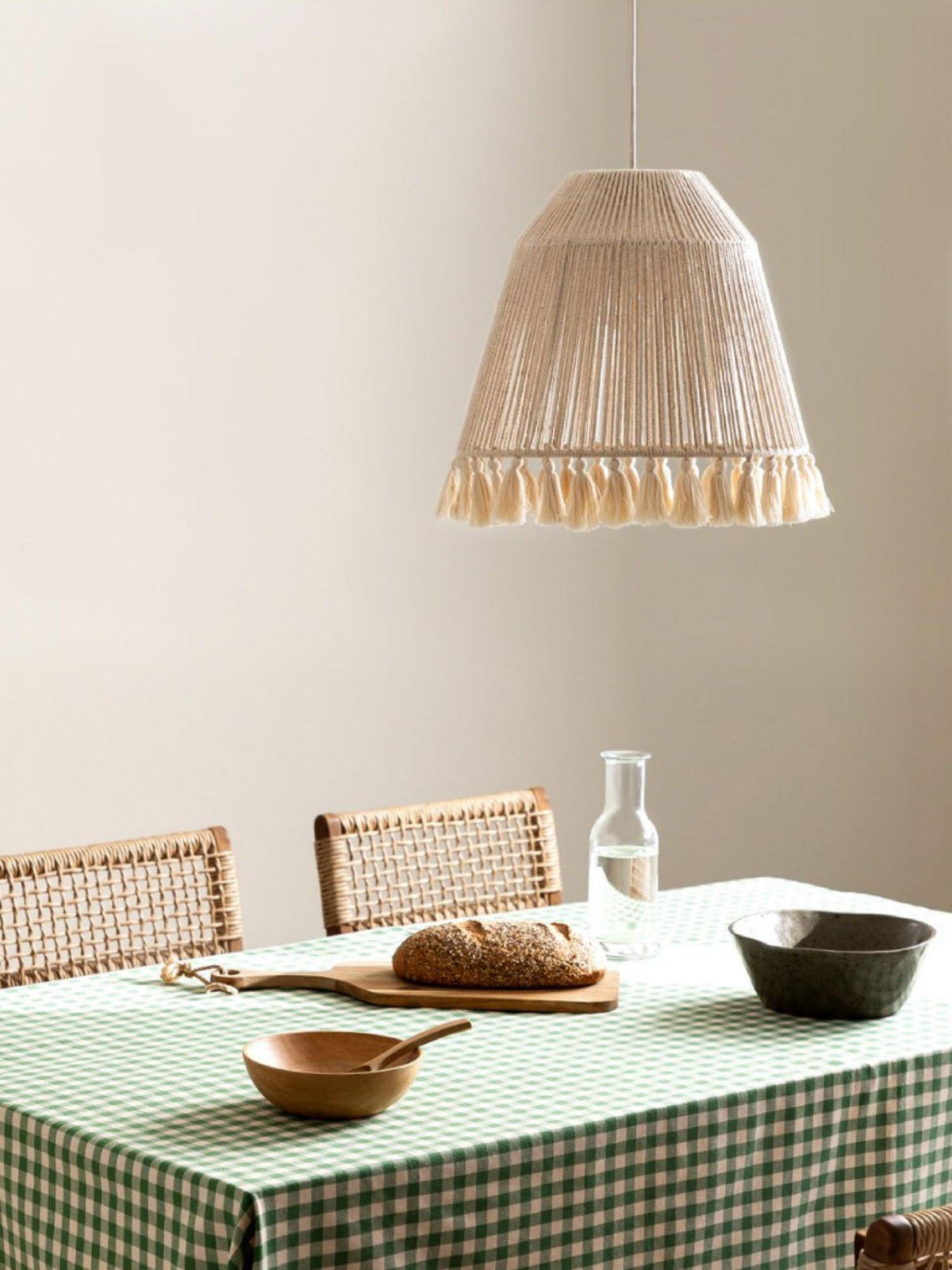 Calderara Hemp Rope Pendant Light-Moonnatur
