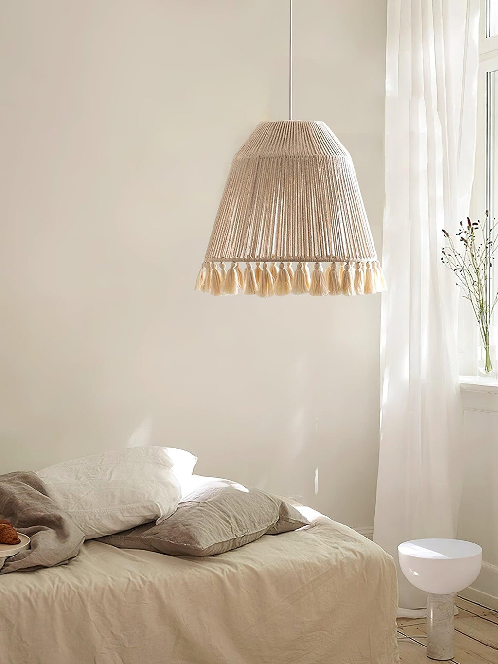 Calderara Hemp Rope Pendant Light-Moonnatur