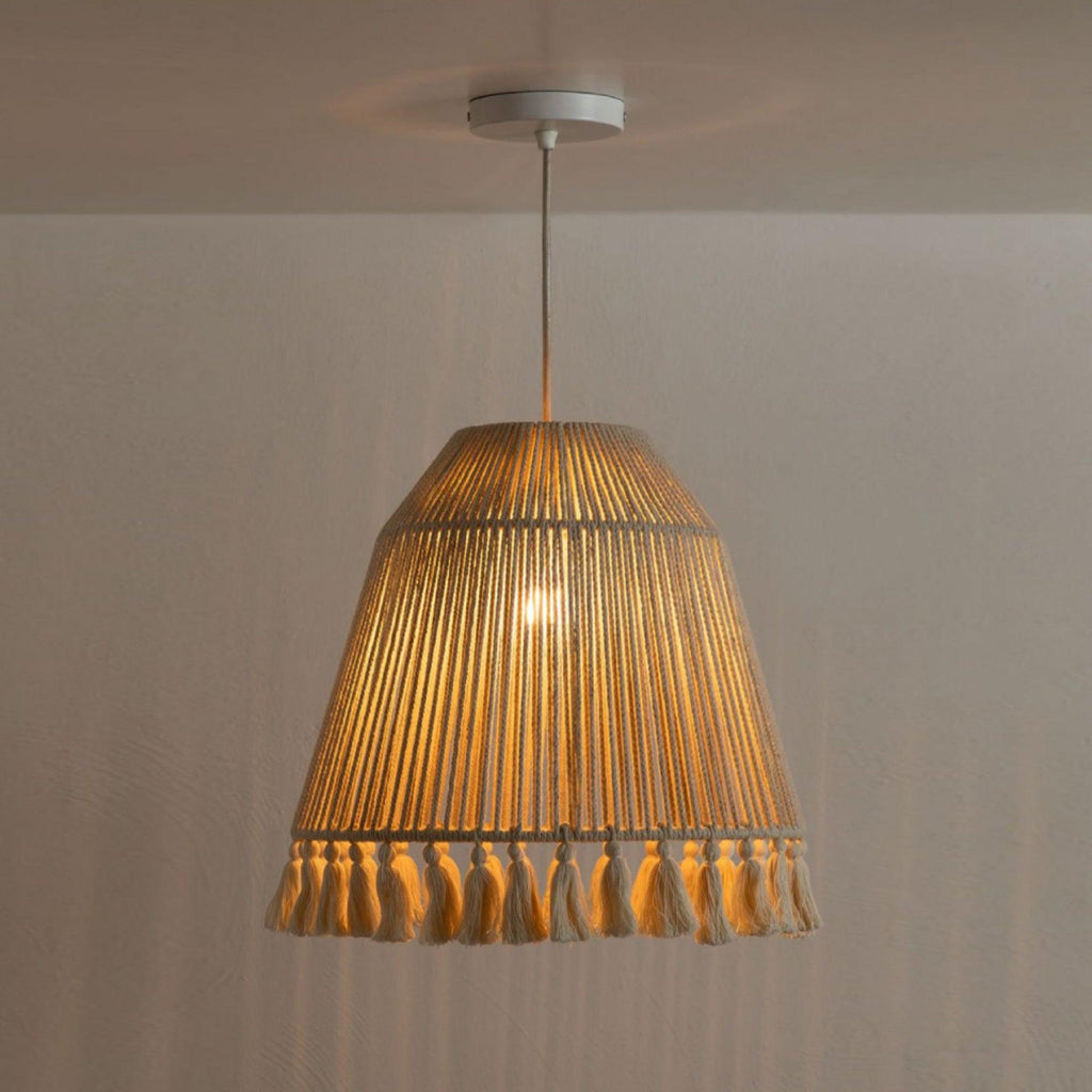 Calderara Hemp Rope Pendant Light-Moonnatur