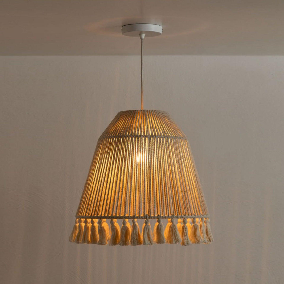 Calderara Hemp Rope Pendant Light-Moonnatur