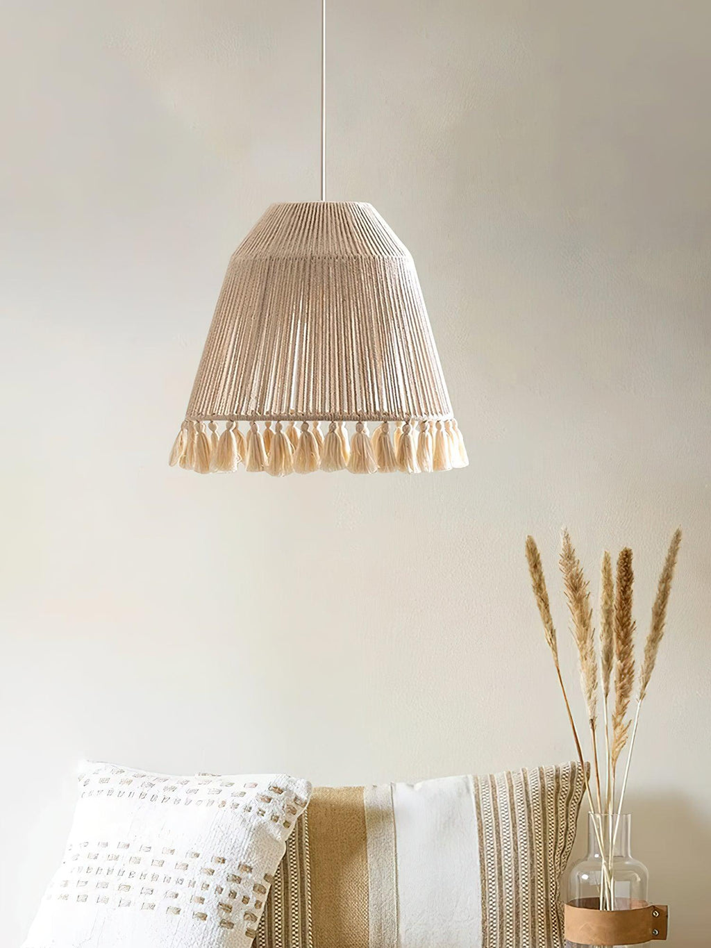 Calderara Hemp Rope Pendant Light-Moonnatur