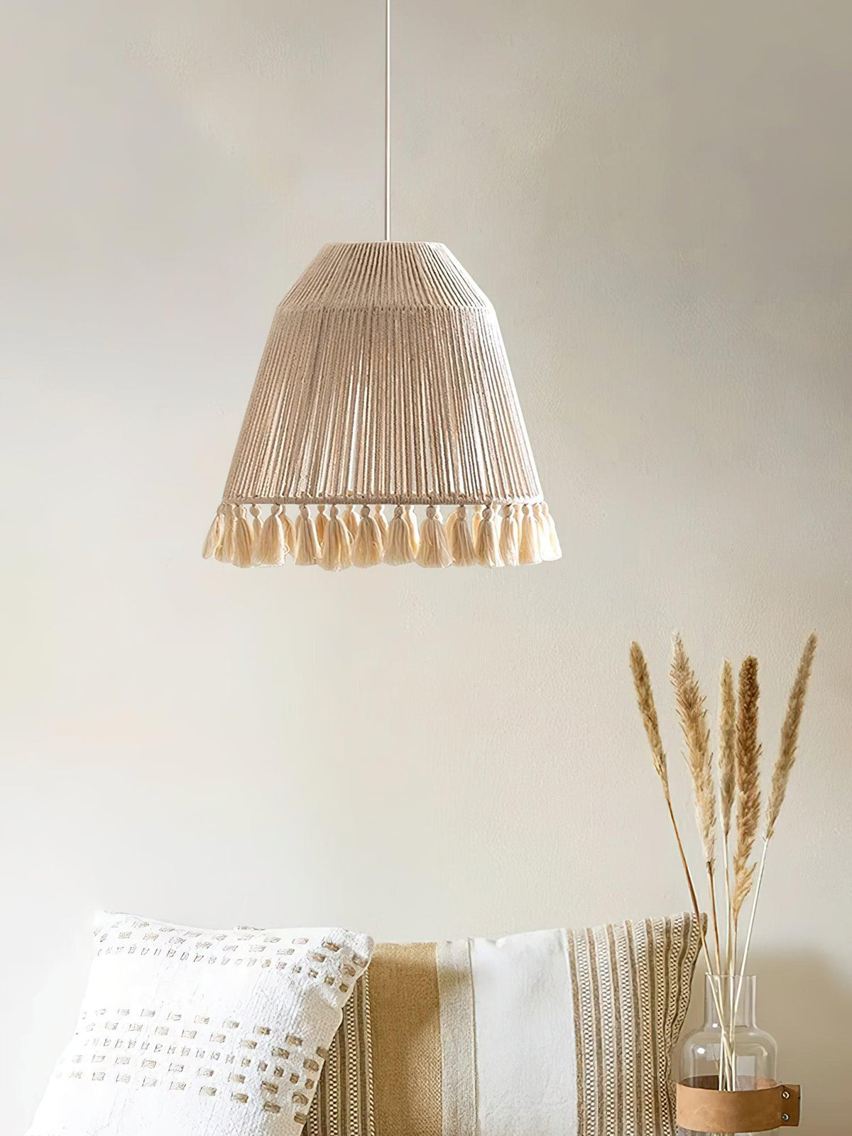 Calderara Hemp Rope Pendant Light-Moonnatur