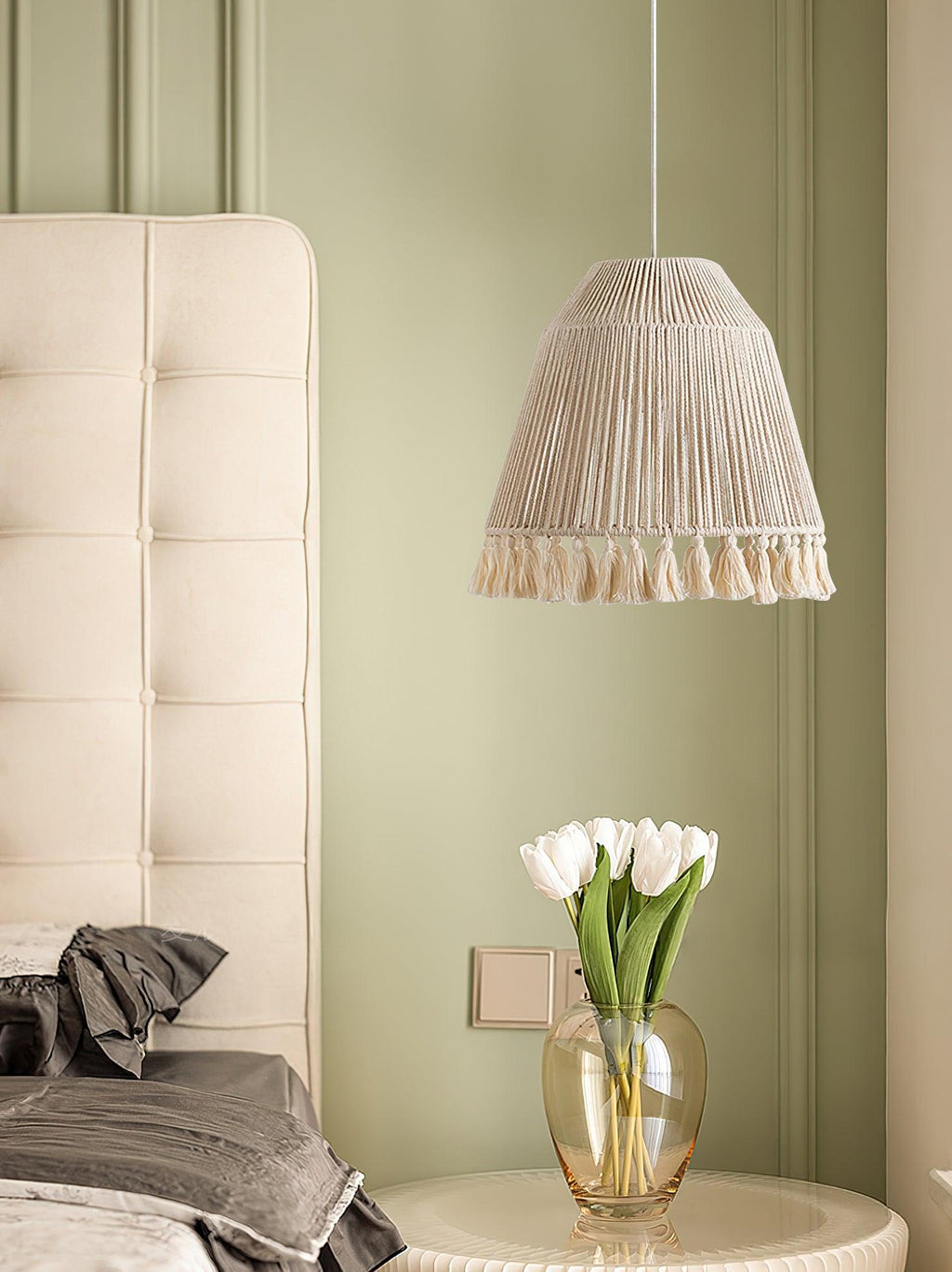 Calderara Hemp Rope Pendant Light-Moonnatur