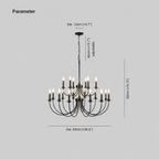 Wardenlark Glass Chandelier-Moonnatur