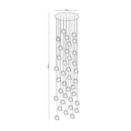 Haldenune Crystal Pendant Light-Moonnatur