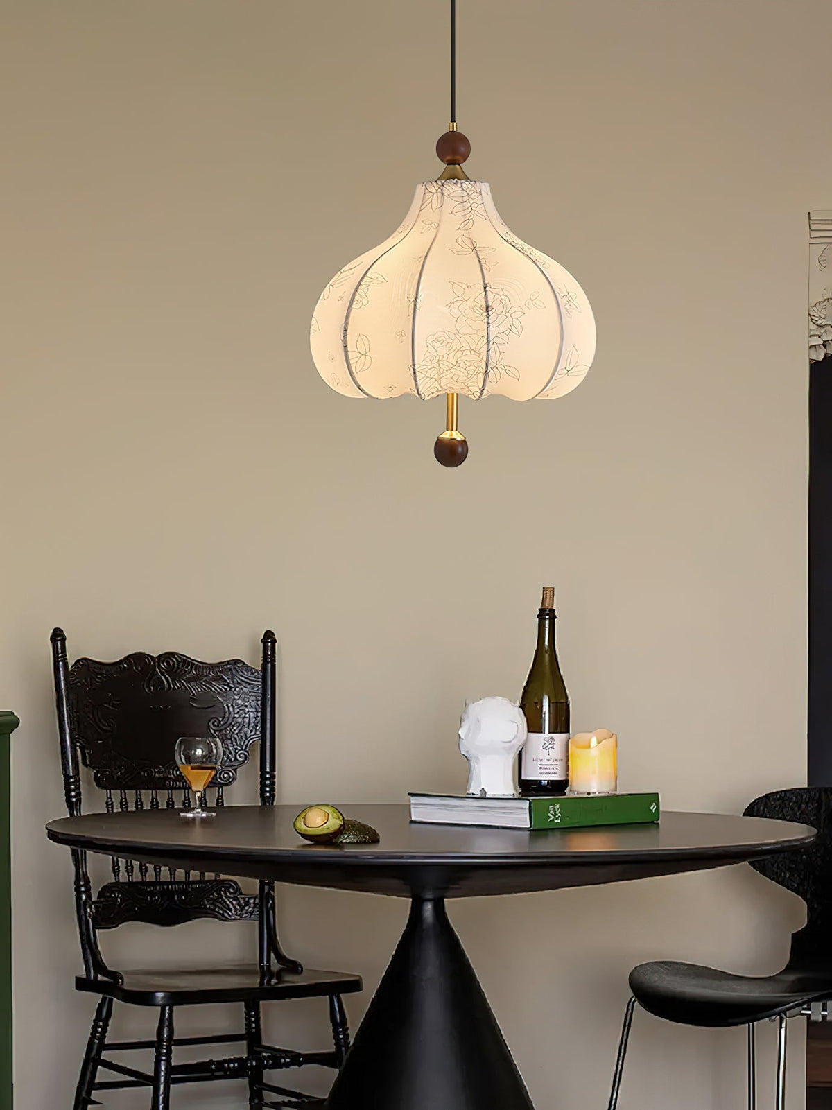 Narenaria Fabric Pendant Light-Moonnatur