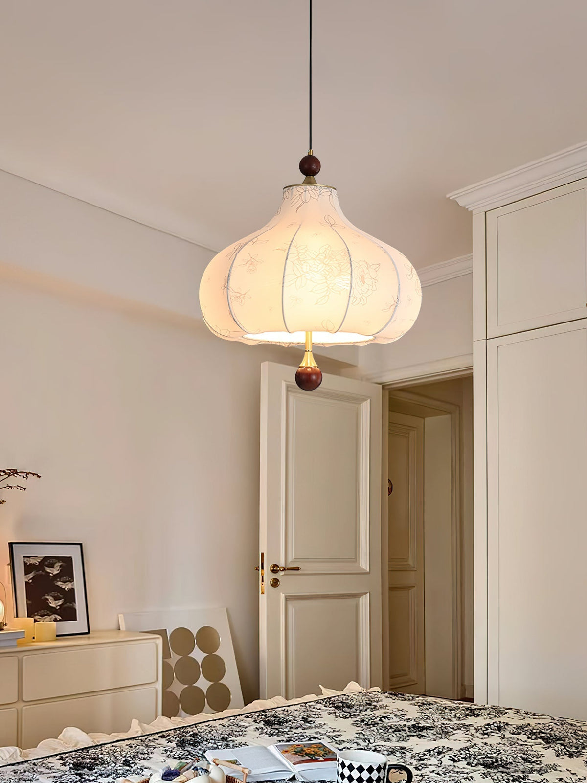 Narenaria Fabric Pendant Light-Moonnatur