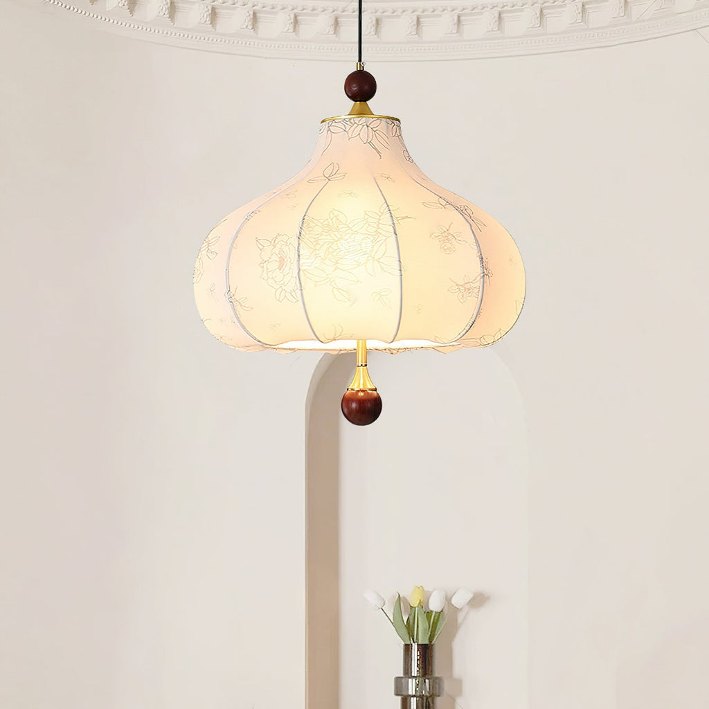 Narenaria Fabric Pendant Light-Moonnatur
