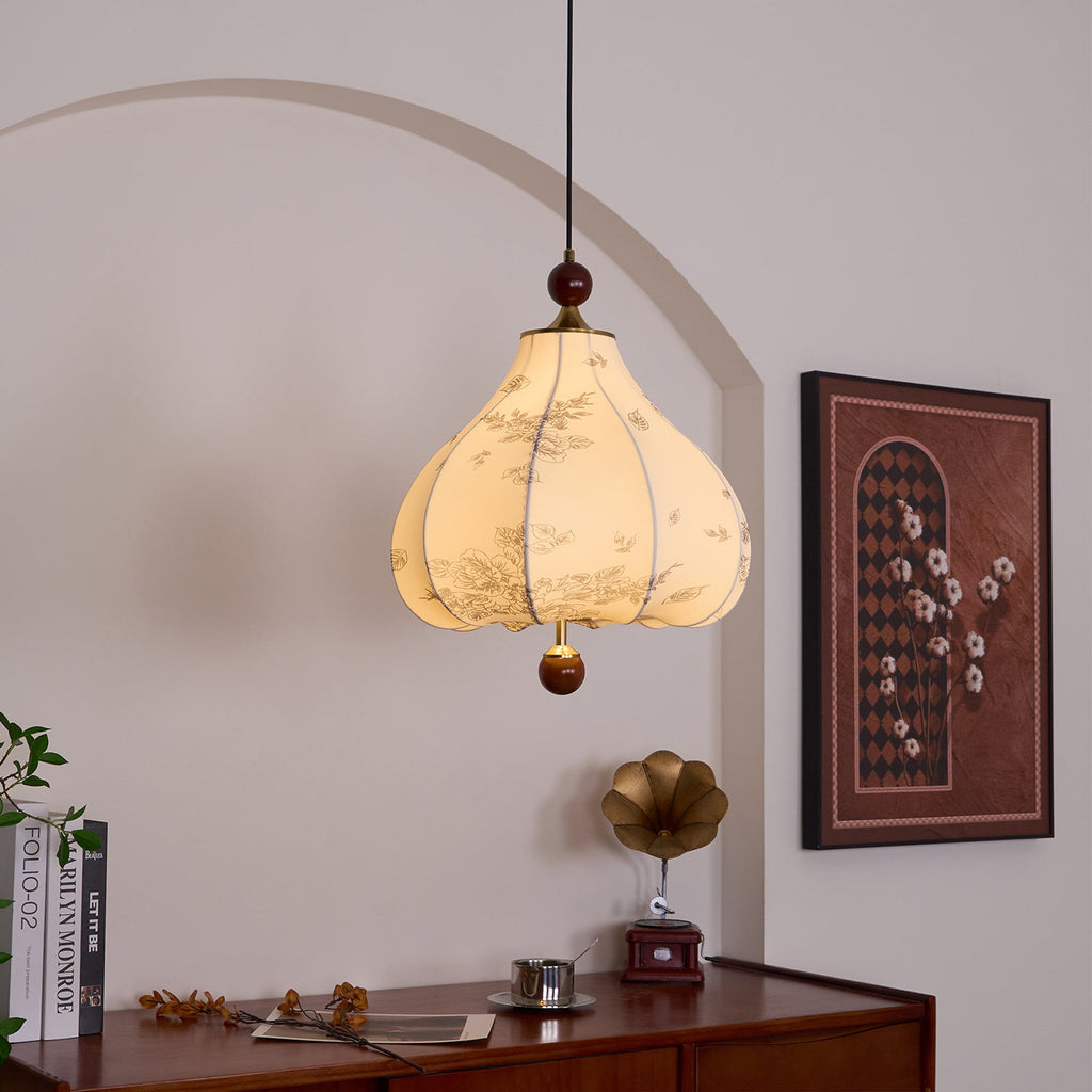 Narenaria Fabric Pendant Light-Moonnatur