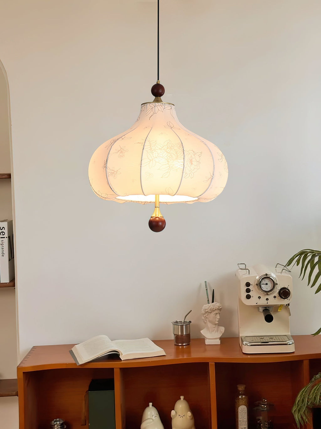 Narenaria Fabric Pendant Light-Moonnatur