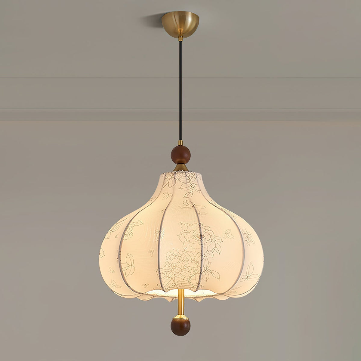 Narenaria Fabric Pendant Light-Moonnatur