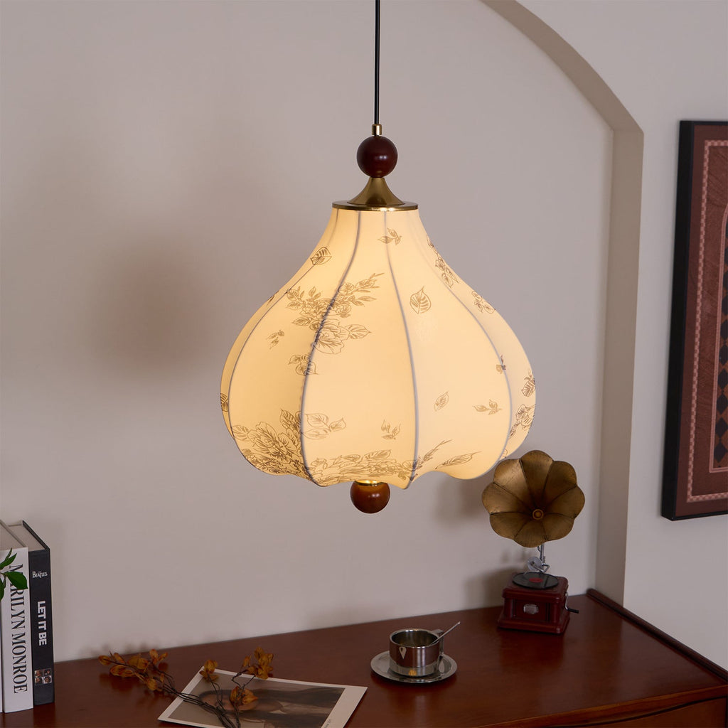 Narenaria Fabric Pendant Light-Moonnatur