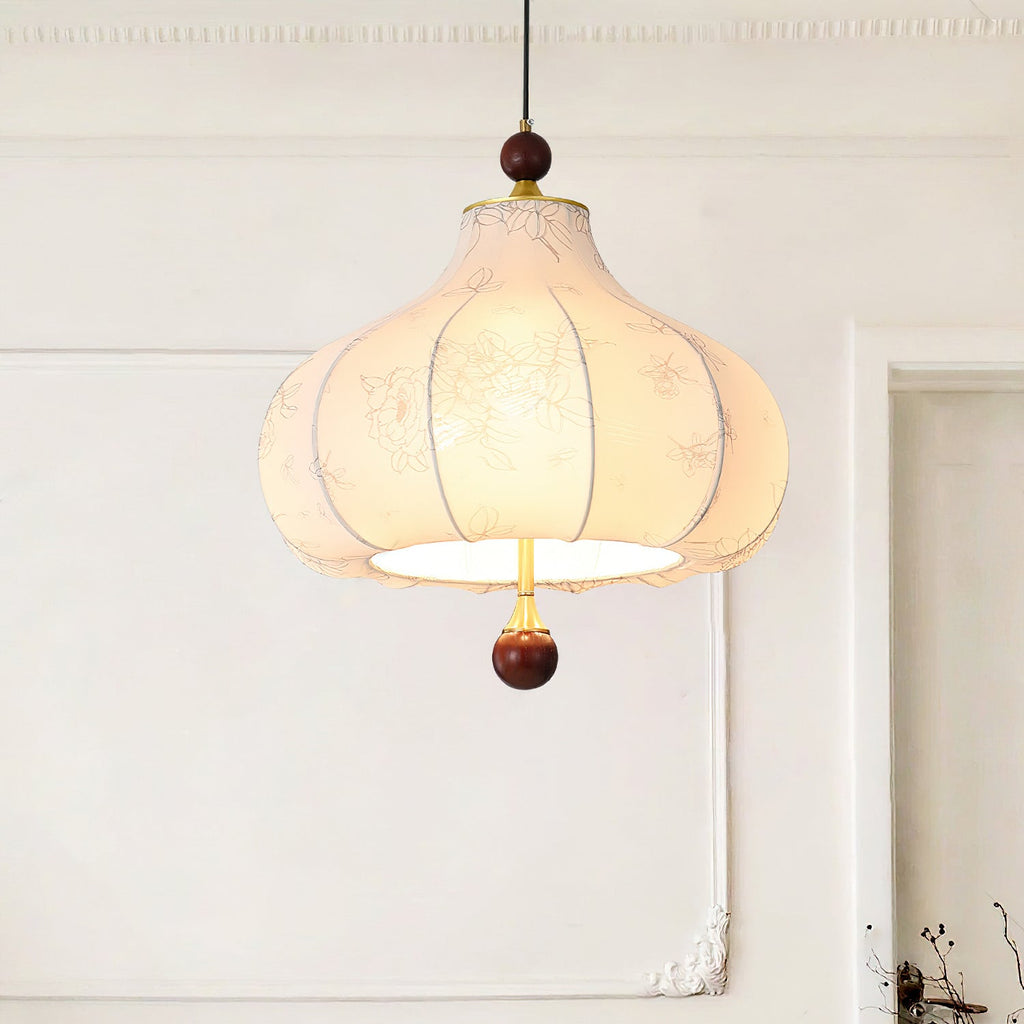 Narenaria Fabric Pendant Light-Moonnatur