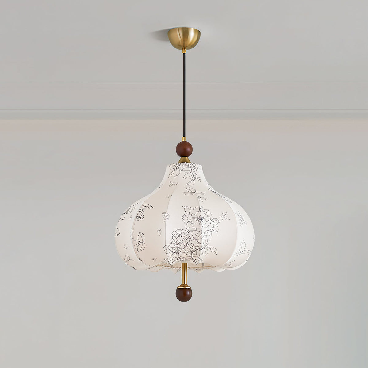Narenaria Fabric Pendant Light-Moonnatur