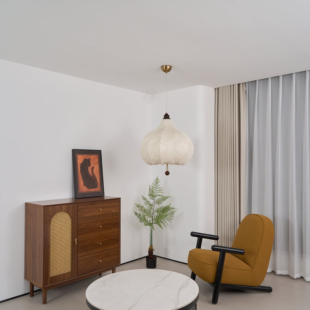 Ilwoven Fabric Pendant Light-Moonnatur