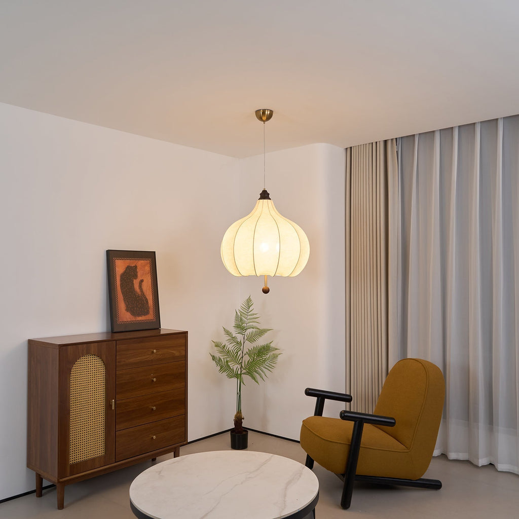 Ilwoven Fabric Pendant Light-Moonnatur