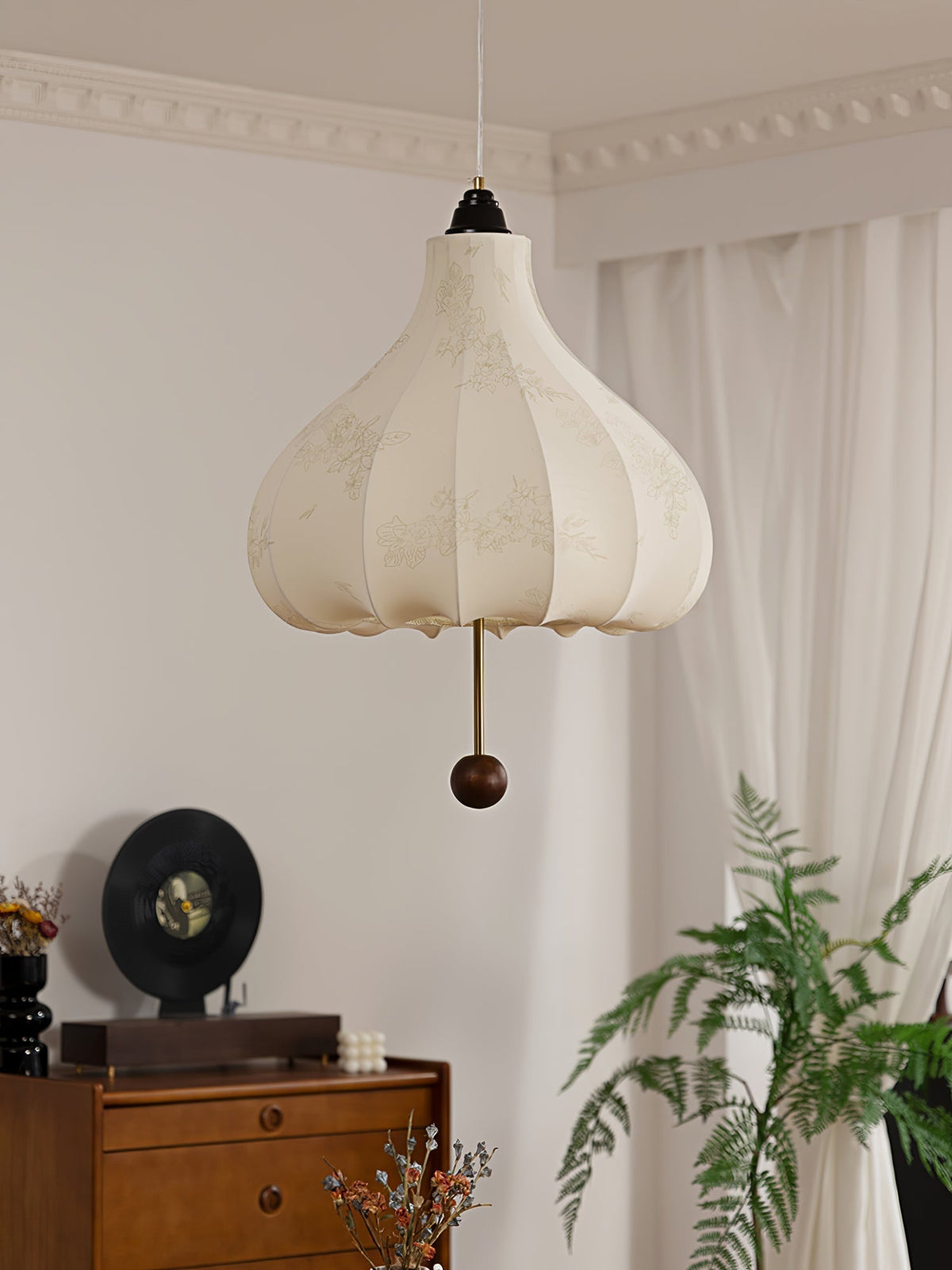 Ilwoven Fabric Pendant Light-Moonnatur
