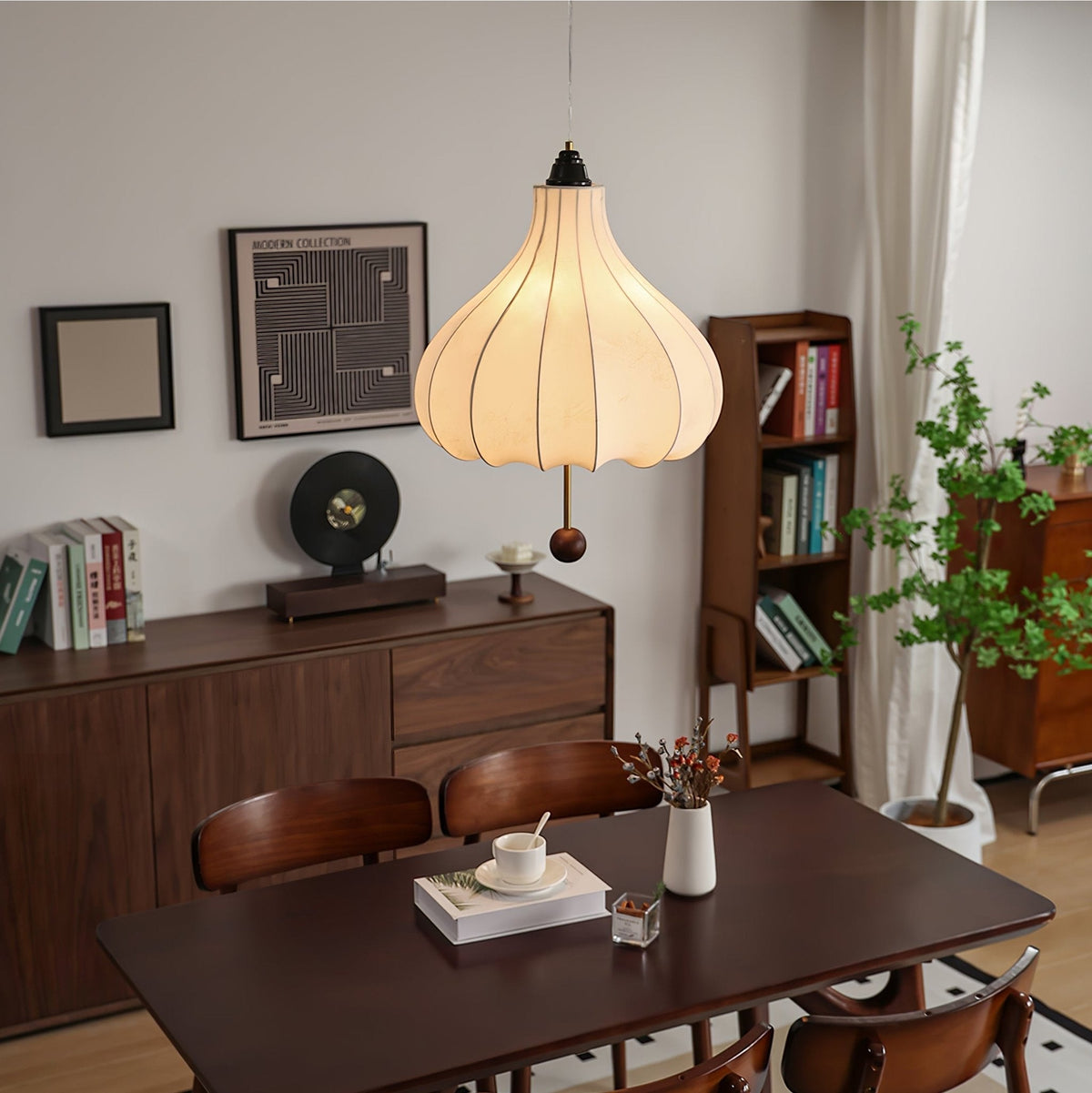 Ilwoven Fabric Pendant Light-Moonnatur