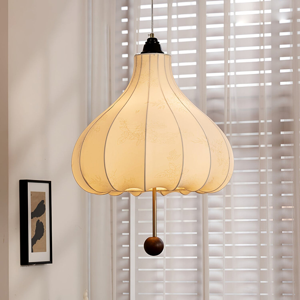 Ilwoven Fabric Pendant Light-Moonnatur