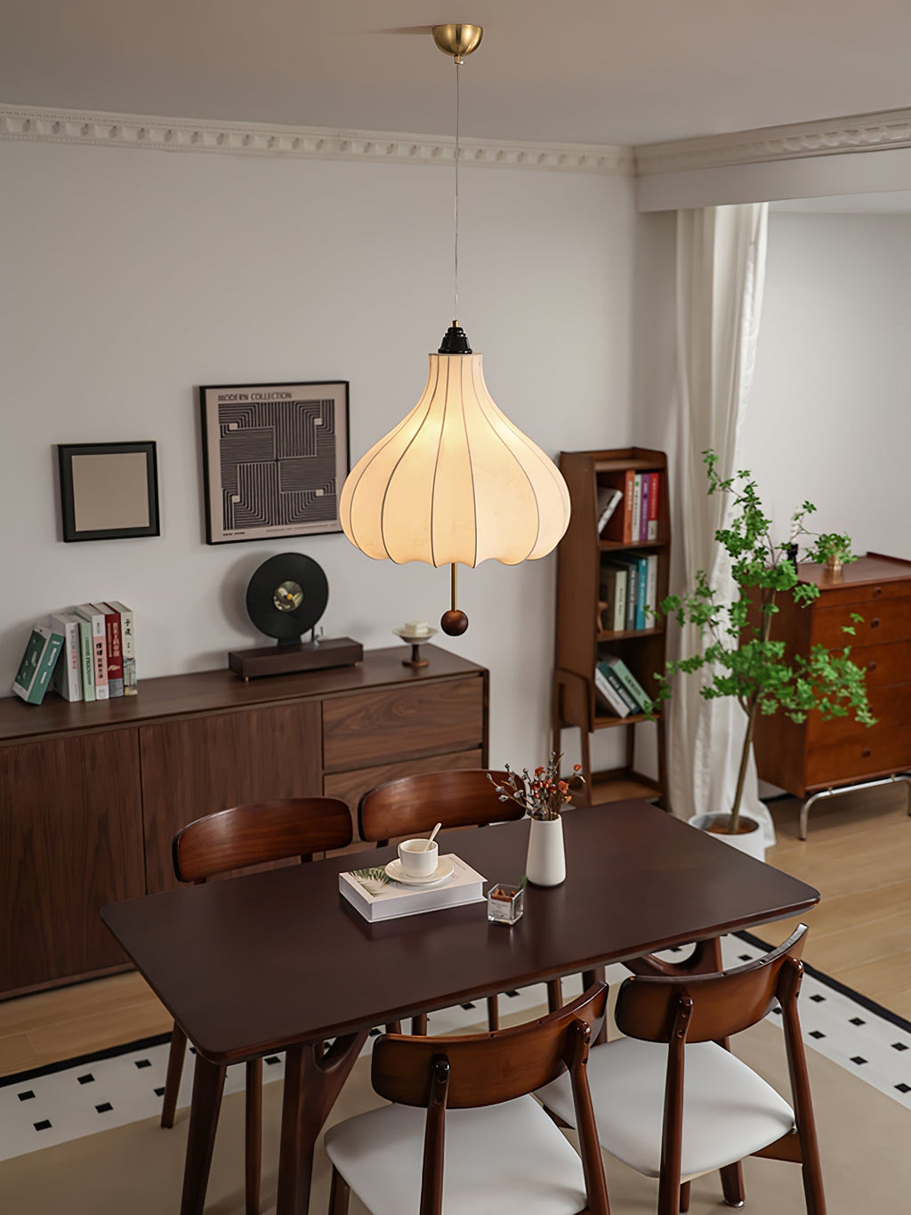 Ilwoven Fabric Pendant Light-Moonnatur