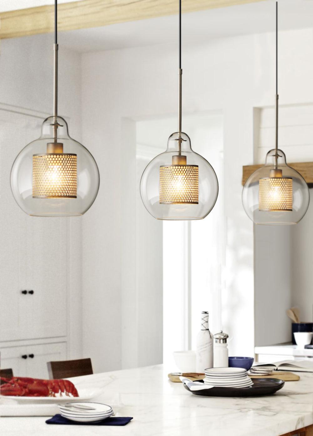 Zirelle Glass Pendant Lamp-Moonnatur