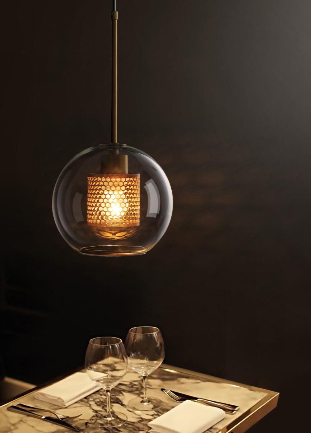 Zirelle Glass Pendant Lamp-Moonnatur