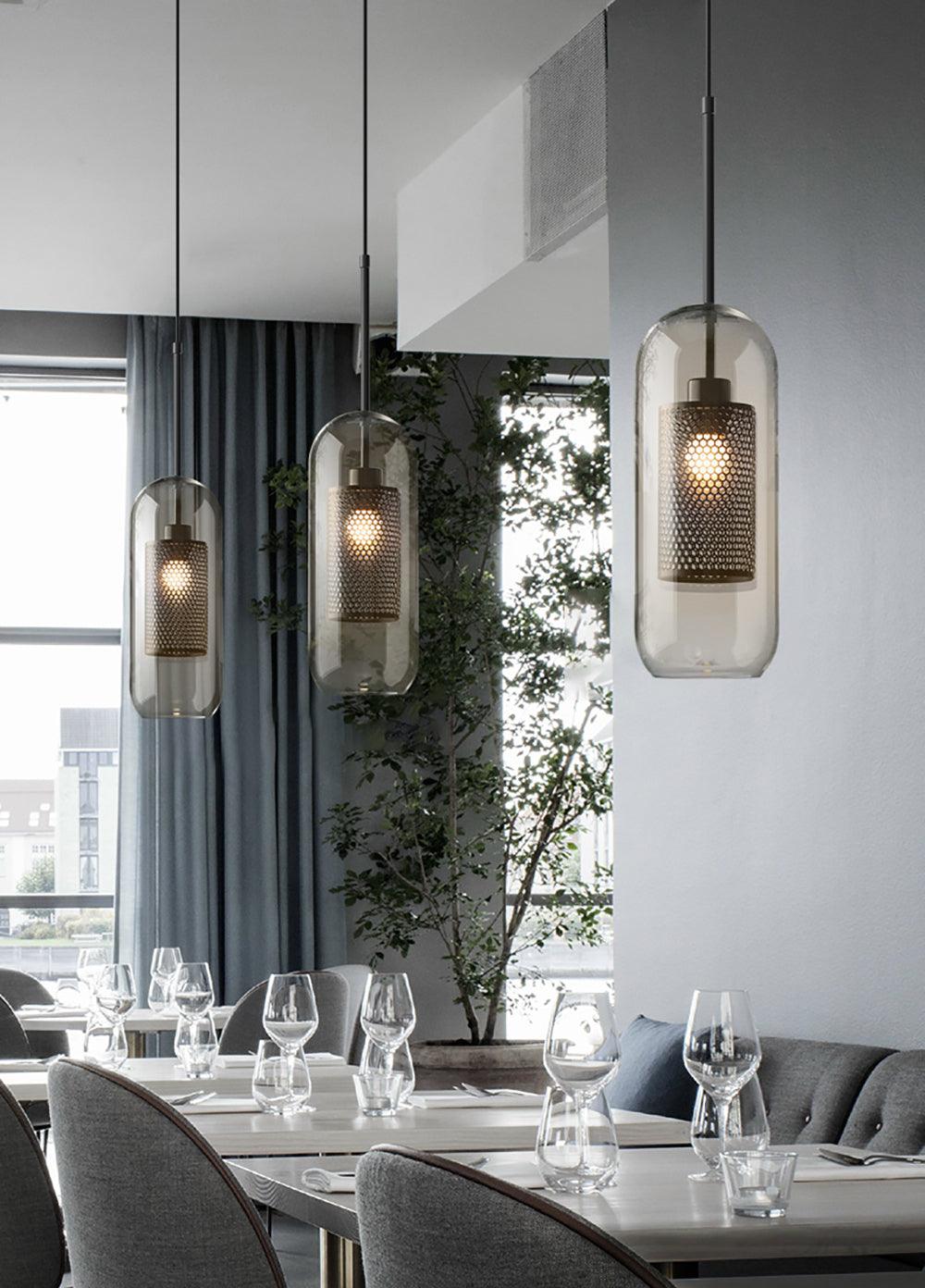 Zirelle Glass Pendant Lamp-Moonnatur