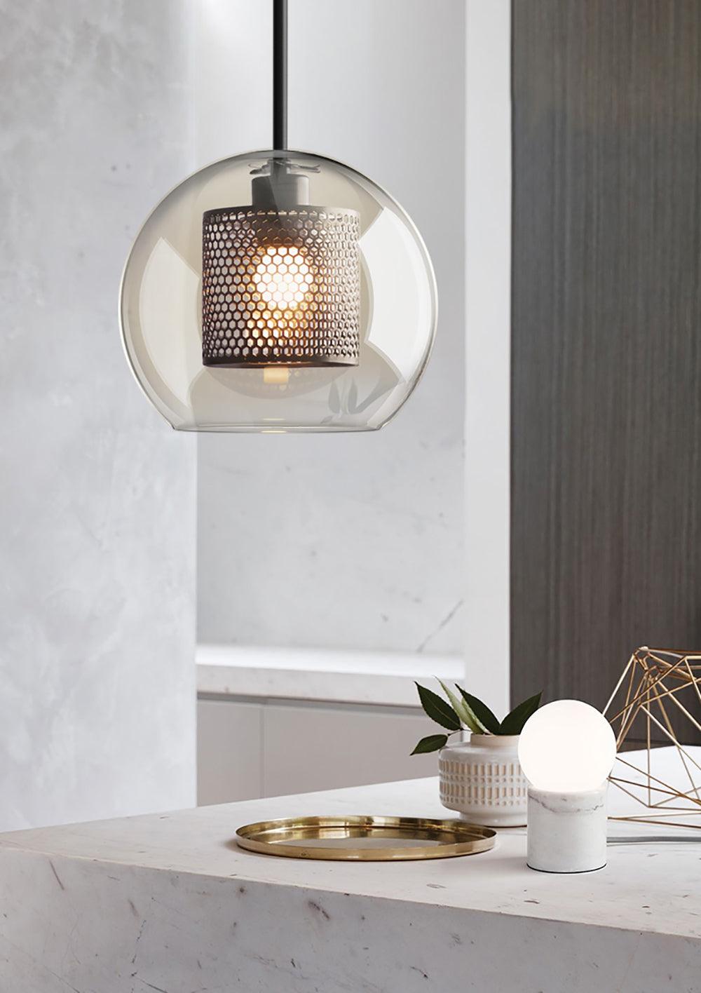 Zirelle Glass Pendant Lamp-Moonnatur