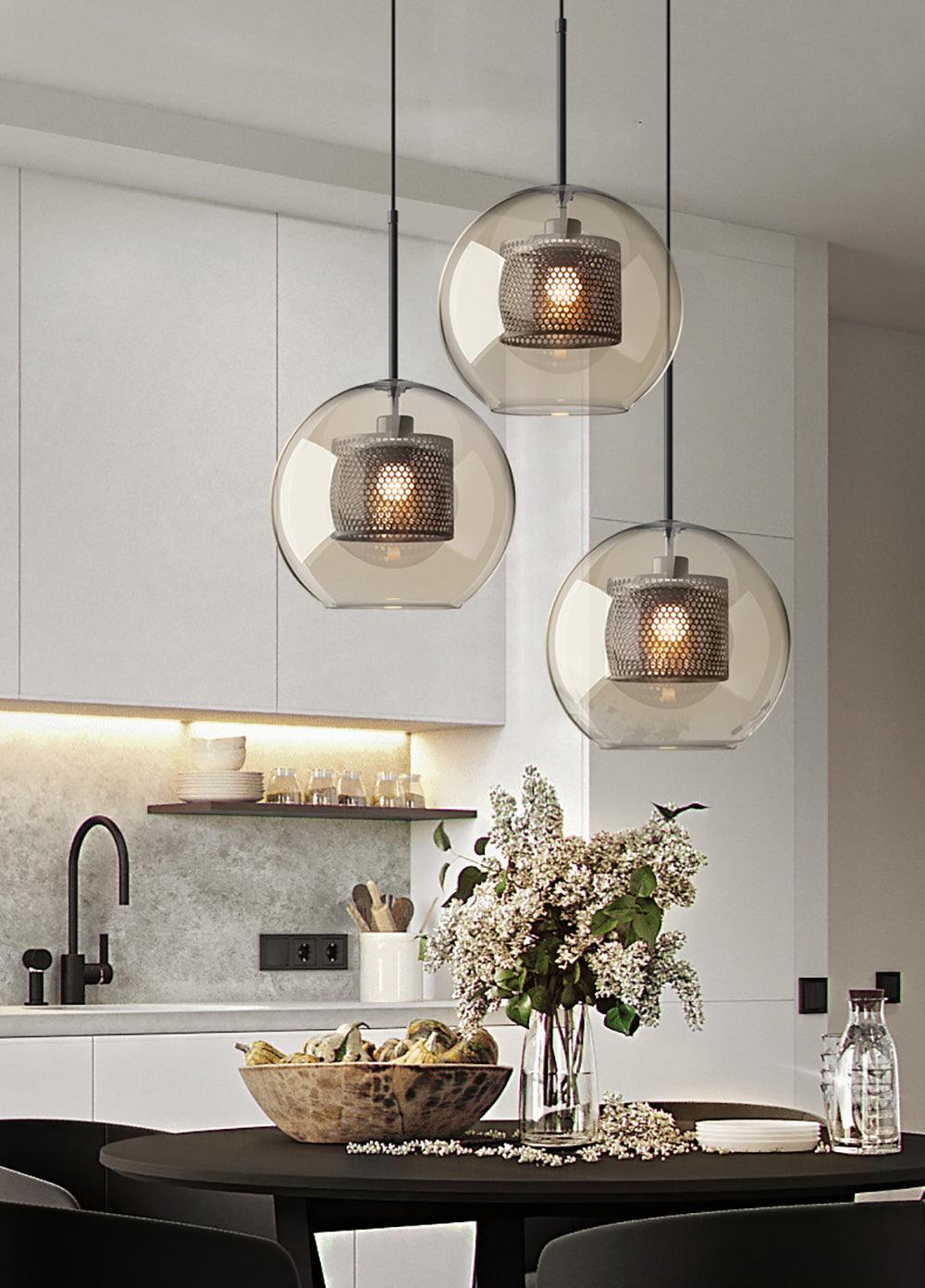 Zirelle Glass Pendant Lamp-Moonnatur
