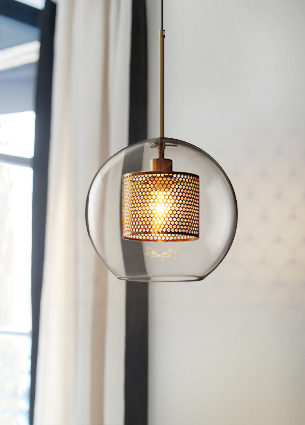 Zirelle Glass Pendant Lamp-Moonnatur
