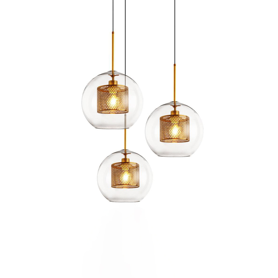 Zirelle Glass Pendant Lamp-Moonnatur
