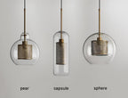 Zirelle Glass Pendant Lamp-Moonnatur