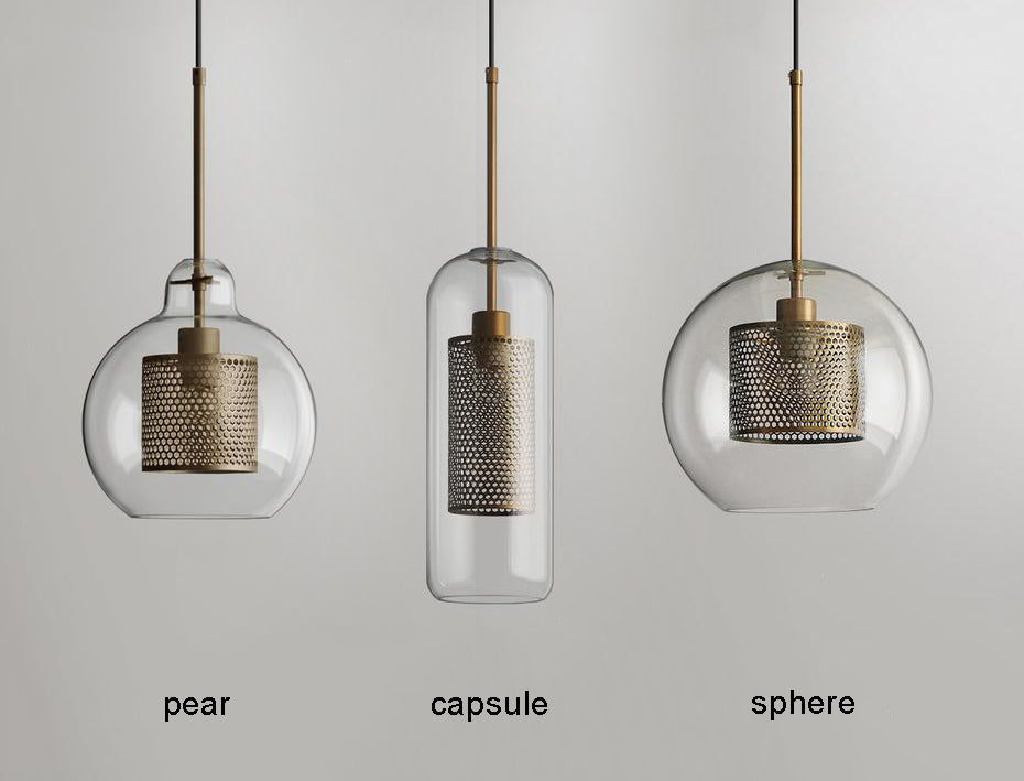 Zirelle Glass Pendant Lamp-Moonnatur