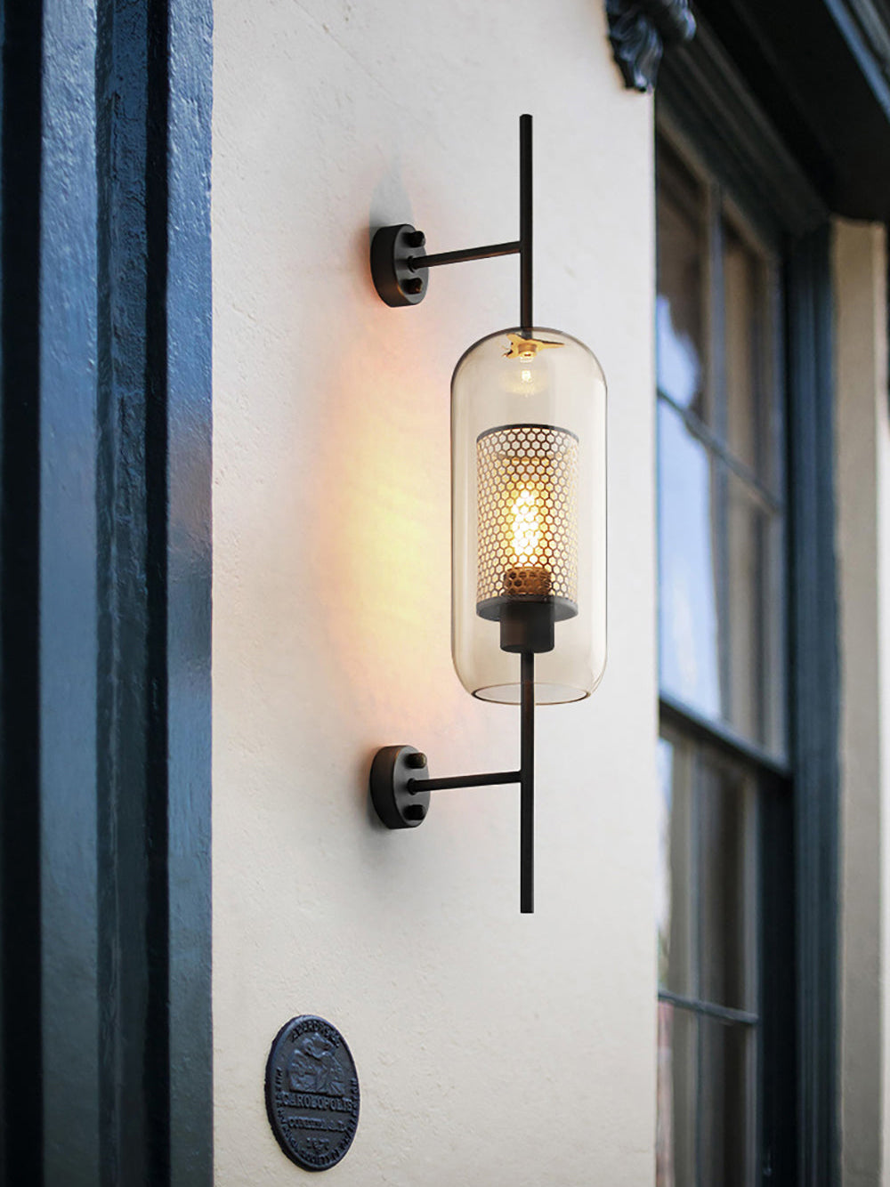 Liravelle Glass Wall Light-Moonnatur