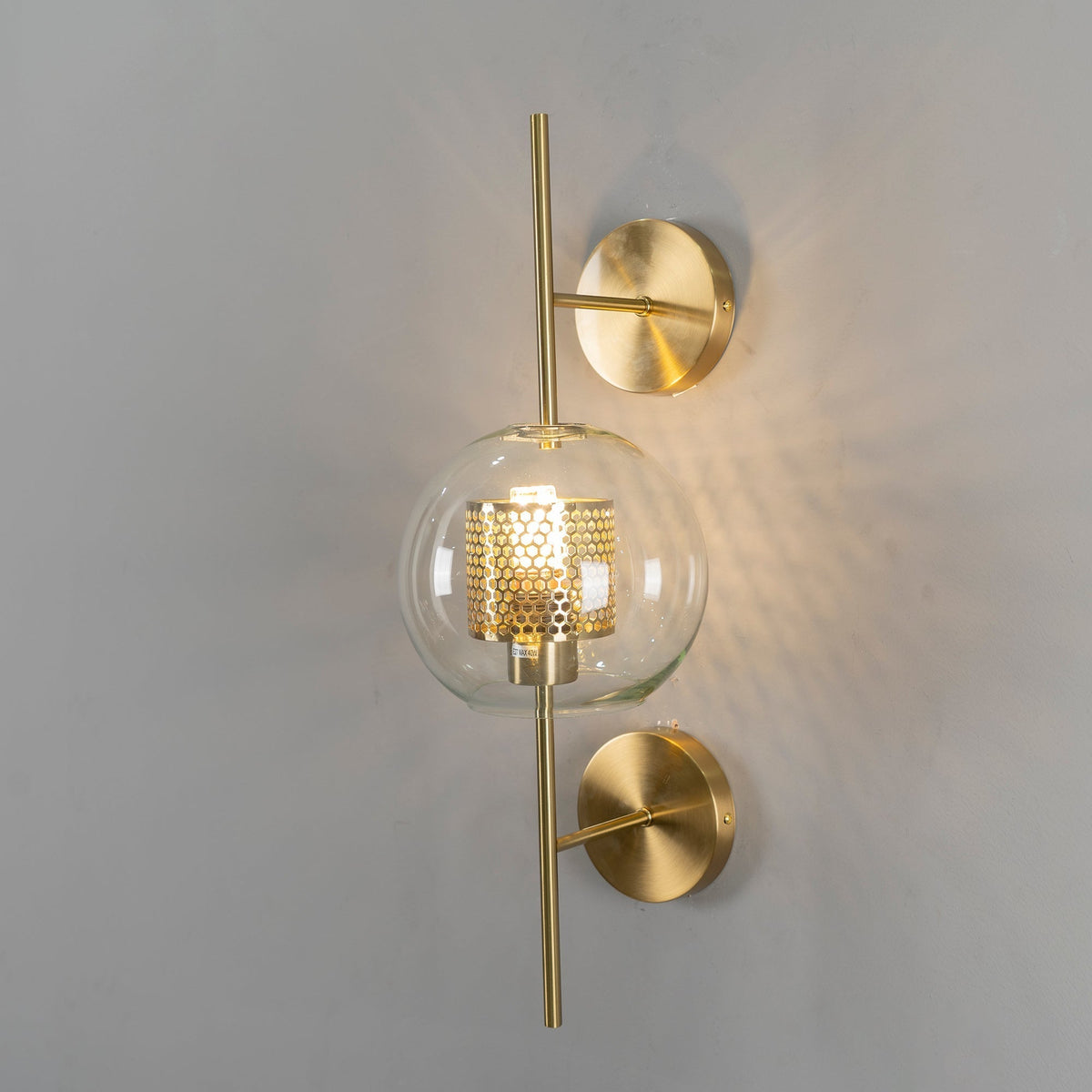 Liravelle Glass Wall Light-Moonnatur