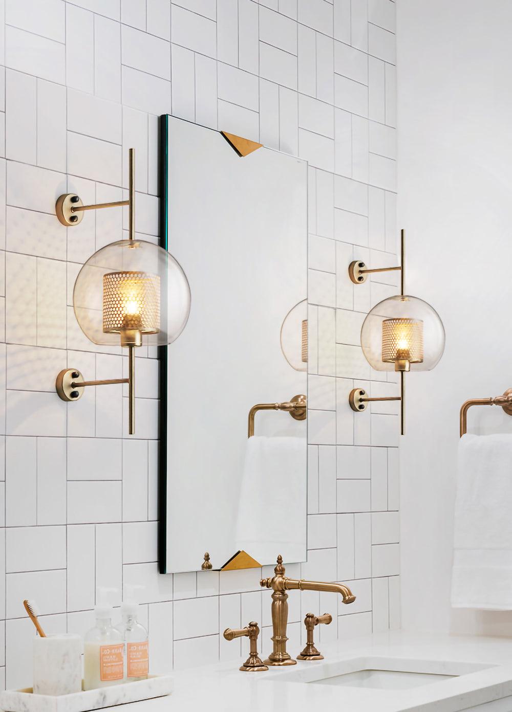 Liravelle Glass Wall Light-Moonnatur