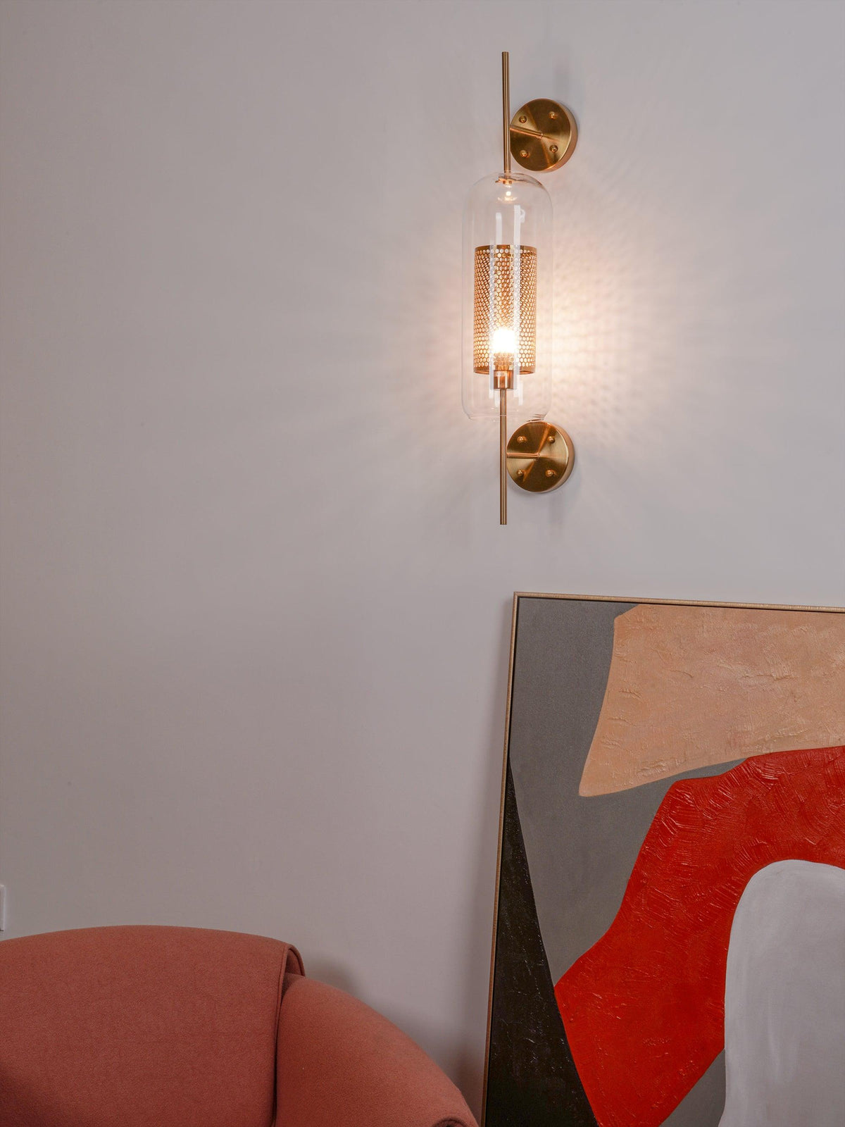 Liravelle Glass Wall Light-Moonnatur