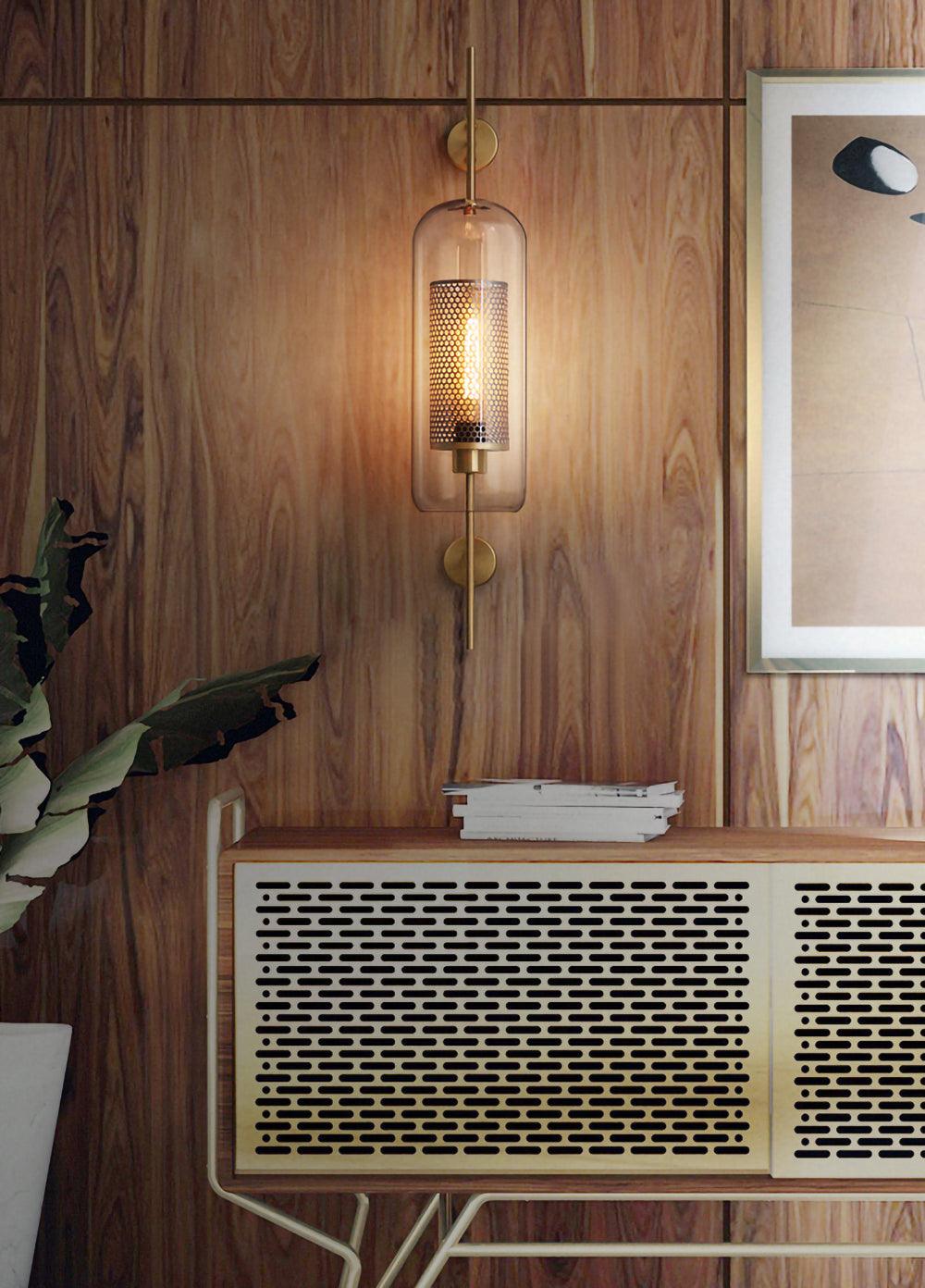 Liravelle Glass Wall Light-Moonnatur