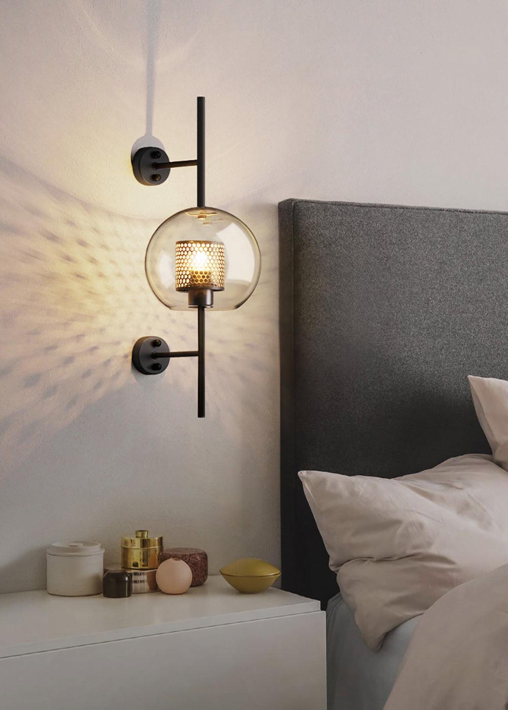 Liravelle Glass Wall Light-Moonnatur