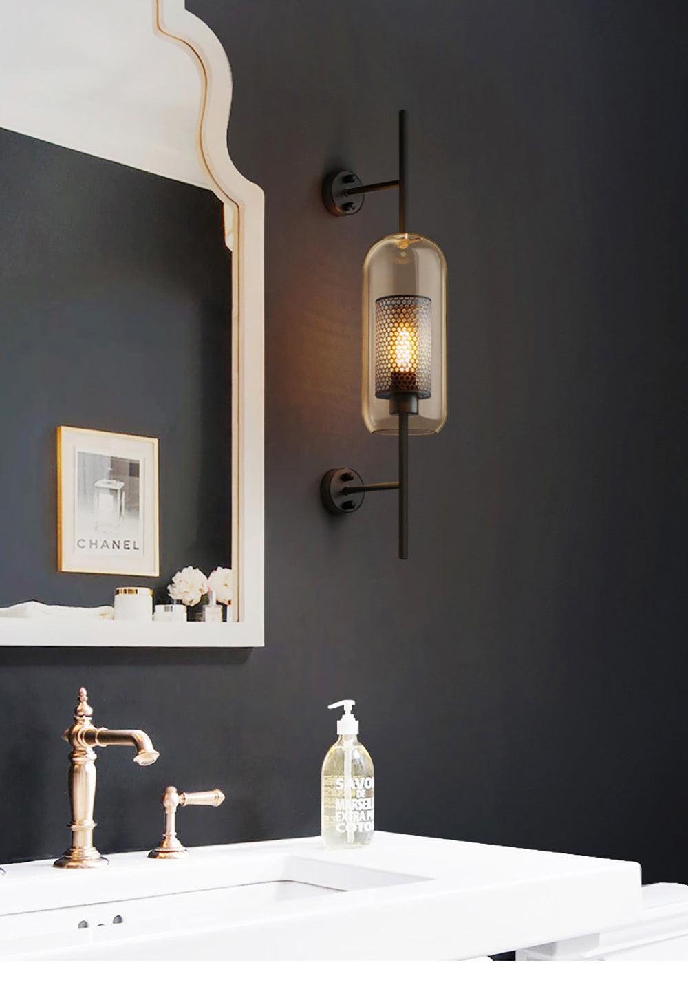 Liravelle Glass Wall Light-Moonnatur