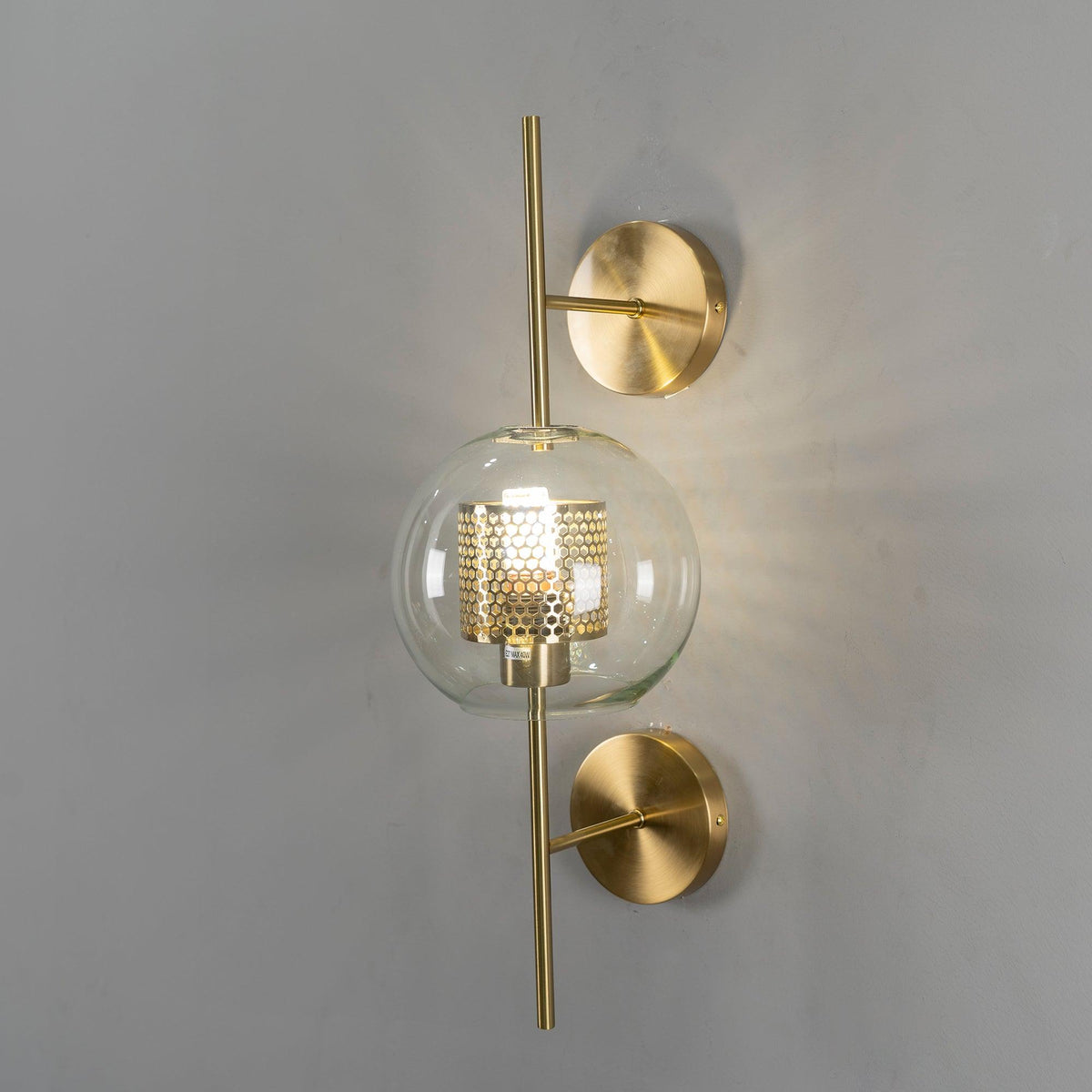 Liravelle Glass Wall Light-Moonnatur