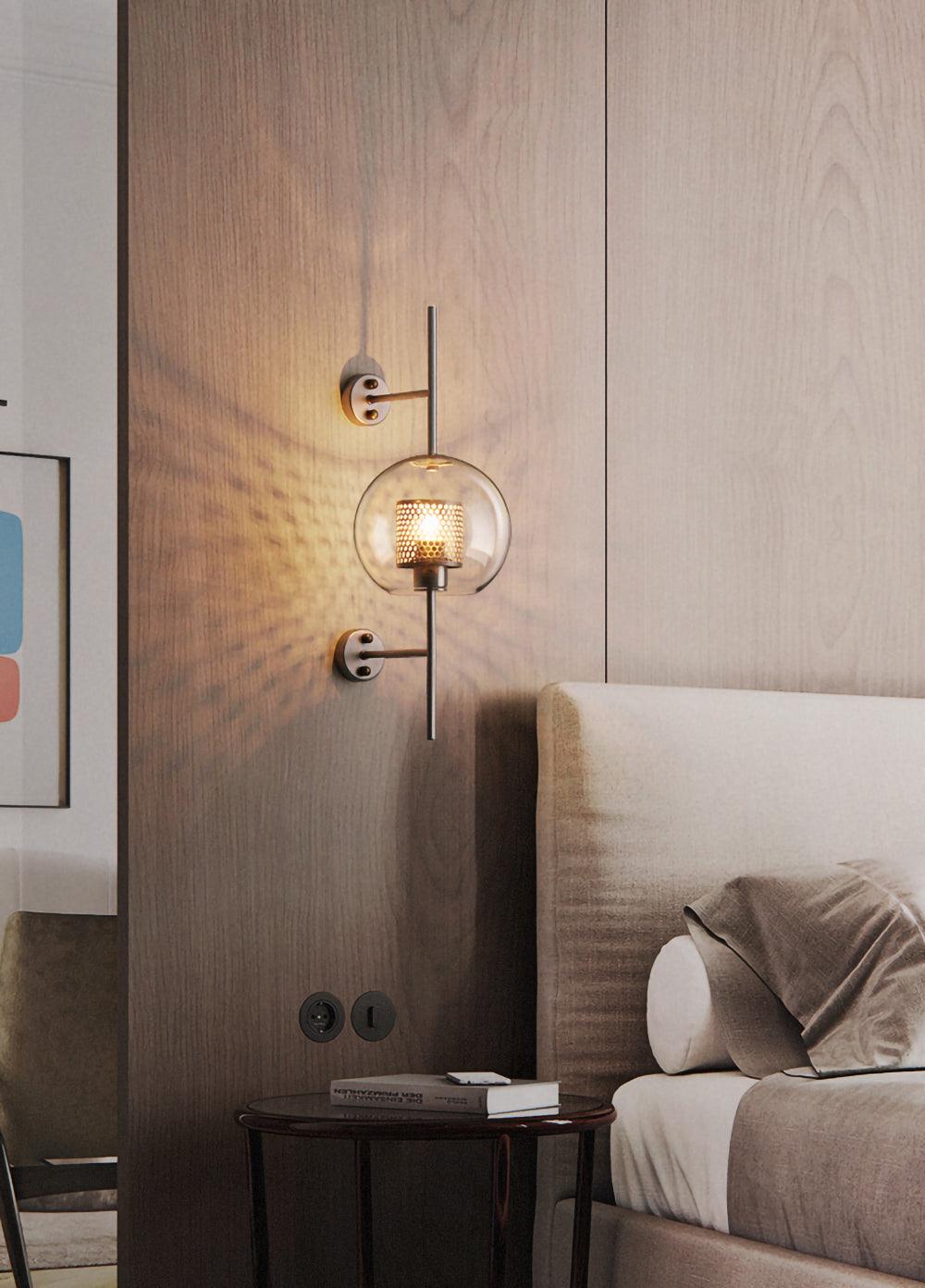 Liravelle Glass Wall Light-Moonnatur