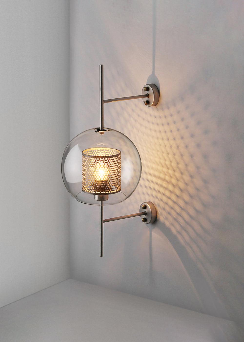 Liravelle Glass Wall Light-Moonnatur