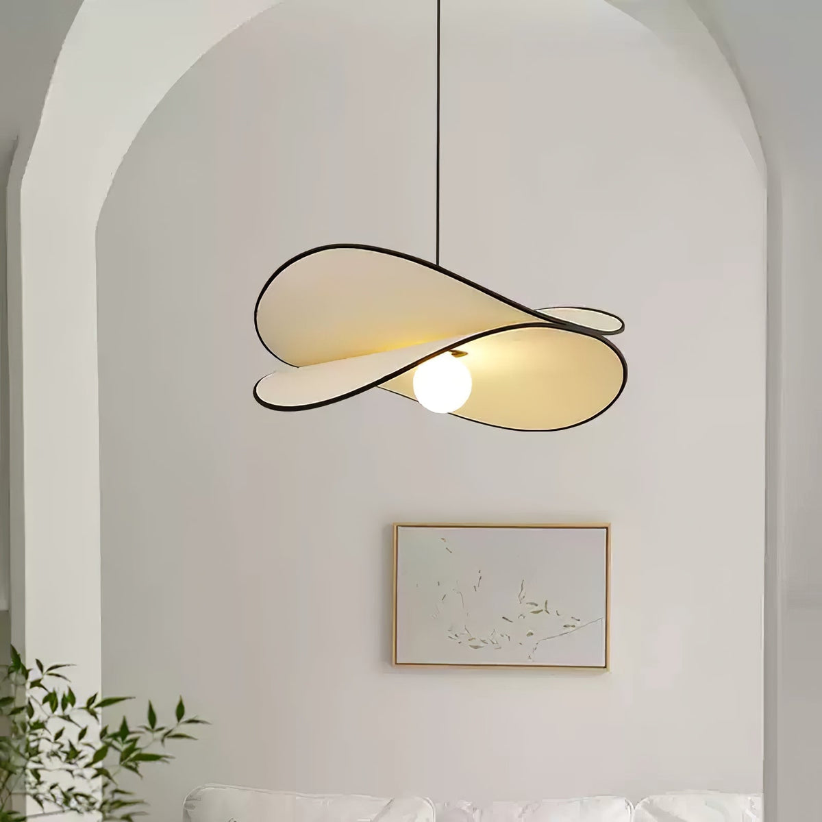 Doranera Fabric Pendant Light-Moonnatur