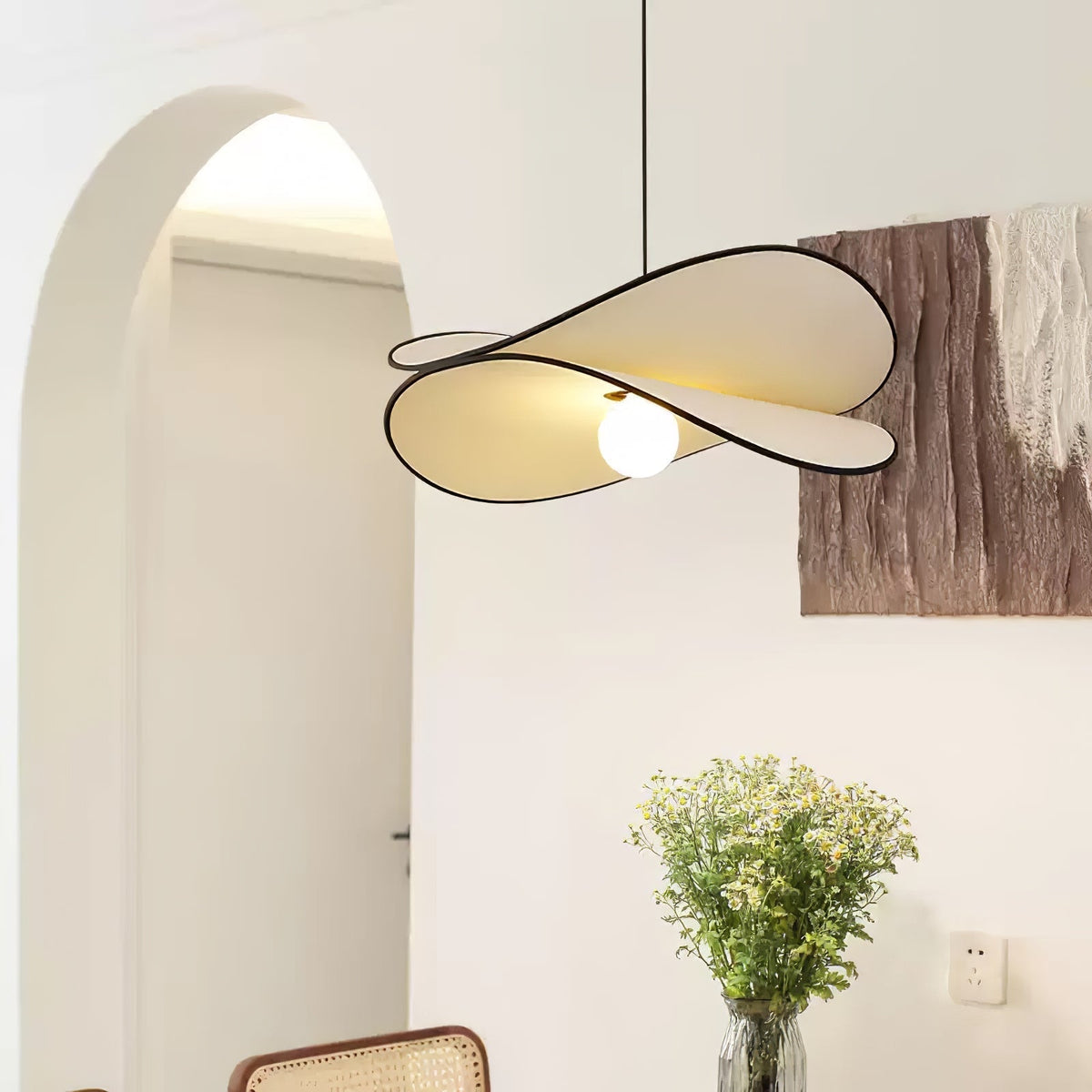 Doranera Fabric Pendant Light-Moonnatur