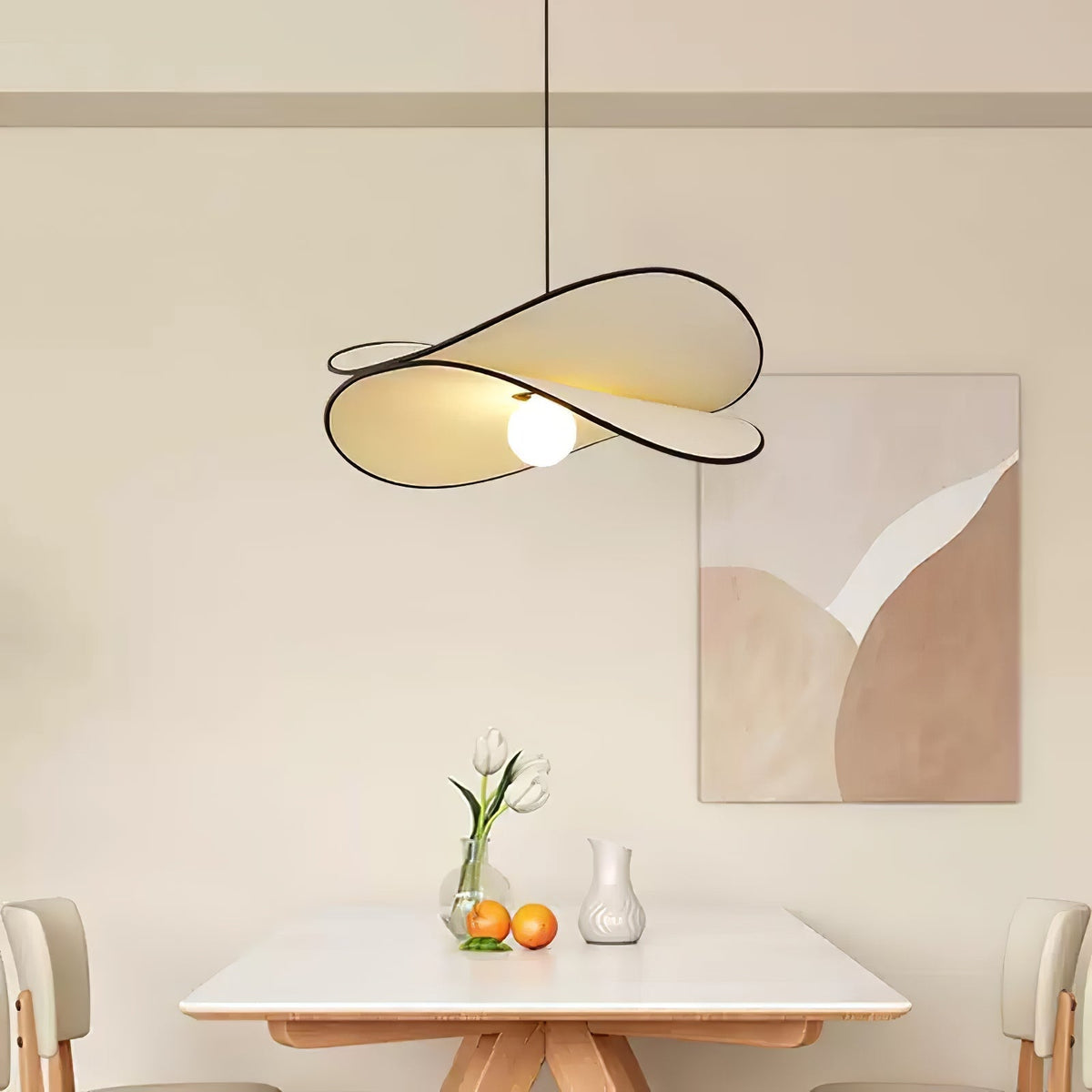 Doranera Fabric Pendant Light-Moonnatur