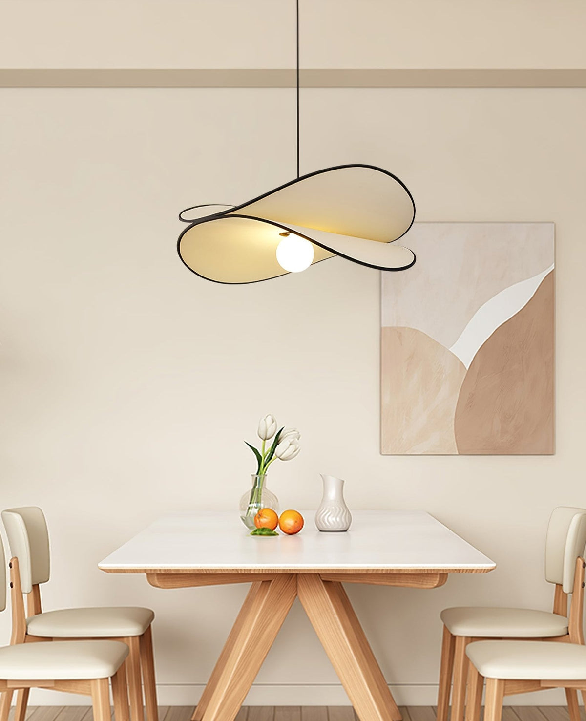 Doranera Fabric Pendant Light-Moonnatur