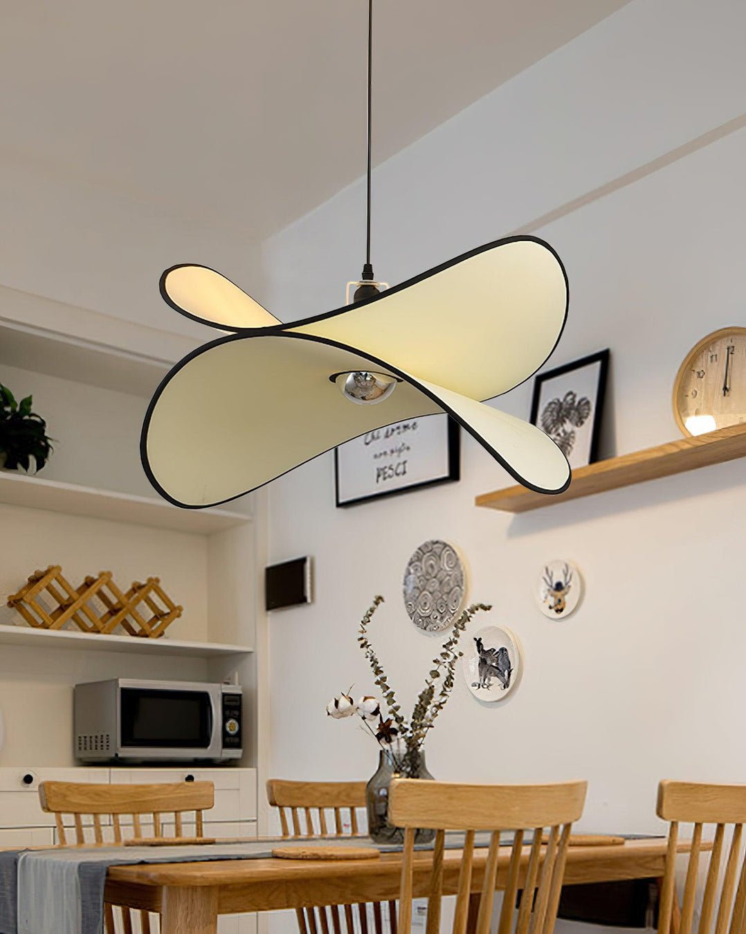 Doranera Fabric Pendant Light-Moonnatur