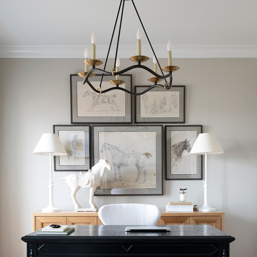 Lavenella Brass Chandelier-Moonnatur